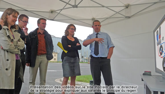 Poclain Hydraulics industrie regen 3D presentation